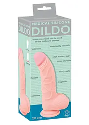 Фалоімітатор Orion Medical Silicone Dildo 20 см тілесний - мініатюра 7