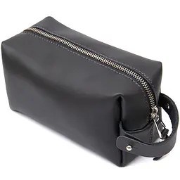 Чоловіча шкіряна косметичка GRANDE PELLE 18х10х8 см acs0018593 - мініатюра 2