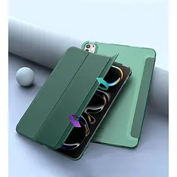 Чохол-книжка BeCover Tri Fold Hard для Apple iPad Pro 11" M4 2024 Dark Green (711727) - мініатюра 3