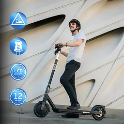 Електросамокат OKAI ES20-NEON Black 9", 300(600)W, 9.8Ah, 40km, 25km\h, 20%, NFC, App, 16kg (ES20-B) - мініатюра 9