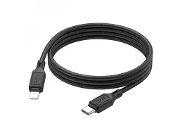 Кабель Hoco X90 Cool silicone USB Type-C to Lightning 1m Black (6931474788382) - мініатюра 2