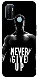 Чохол Demsky Never give up для Oppo A53 / A32 / A33