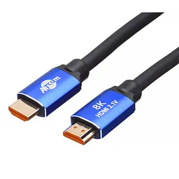 Кабель Atcom HDMI - HDMI V 2.1 (M/M), Real 8K 48Gbps, 3 м, Черный/Синий (88803)