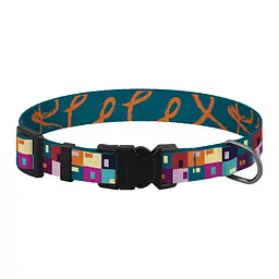 Нашийник для собак BronzeDog Urban Art Печворк XS - мініатюра 2
