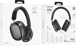 Bluetooth Стерео Гарнітура Borofone BO27, BT5.3, AUX, TF, 400mAh, 46h, Чорний - мініатюра 3