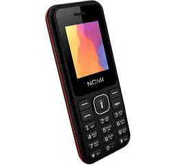 Телефон Nomi i1880 Black-Red UA UCRF - мініатюра 2
