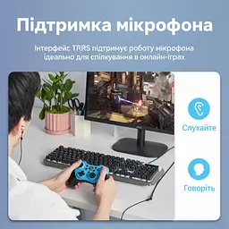 Аудиоудлинитель Vention 10 м 3,5 мм TRRS штекер на гнездо с поддержкой микрофона гарнитуры через совместимое комбинированное гнездо с сохранением управления кнопками совместимой гарнитуры в хлопковой оплётке с позолоченными контактами чёрный (BHCBL) - миниатюра 4