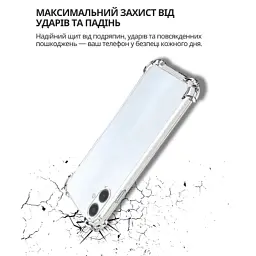 Чохол до мобільного телефона BeCover Anti-Shock Tecno Spark Go 2 (KM4) Clear (714705) - миниатюра 3