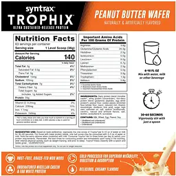 Протеїн Syntrax Trophix Peanut Butter Wafer 2270 г - мініатюра 2