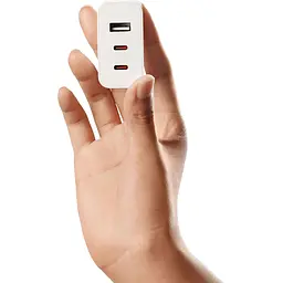 Мережевий зарядний пристрій Xiaomi 67W GaN Charger 2C1A + Cable USB-C to USB-C White (BHR7493EU) [112997] - мініатюра 5