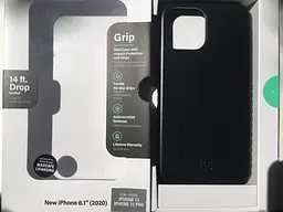 Оригінальний протиударний чохол Incipio Grip для iPhone 12 Pro Black (IPH-1945-DNM) - мініатюра 5