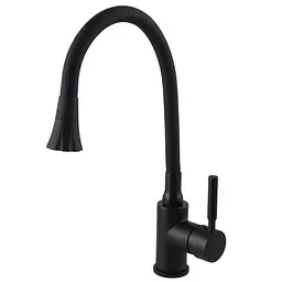 Змішувач для кухні Globus Lux Lazer GLLR-0203SA-BB-B01 Чорний матовий