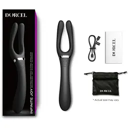 Вібратор-стимулятор Dorcel Infinite Joy Black багатофункціональний унісекс - мініатюра 6