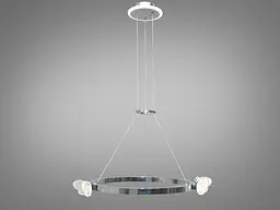 Люстра стельова LED Diasha 6185HR Метелик, 35W, хром, для дитячої кімнати