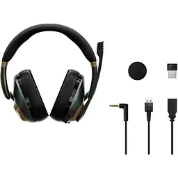 Ігрова гарнітура - бездротові навушники Epos H3Pro Hybrid Racing Green Wireless Gaming Headset - мініатюра 4