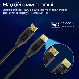 Кабель мультимедійний HDMI M to HDMI M 3.0m V2.0 Promate (prolink4k60-300) - мініатюра 6