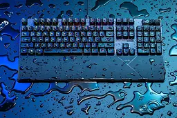 Клавіатура ASUS ROG Strix Scope II RX Red EN/UK USB RGB Black (90MP0350-BKMA00) - мініатюра 2
