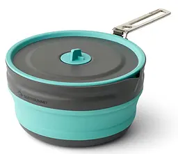 Каструля складна Sea to Summit Frontier UL Collapsible Pot, 2.2 L Сірий-Бірюзовий