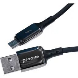Кабель Proove Flex Metal USB-A to Micro-USB 2.4A 1m Black (CCFM20001301) [130333] - мініатюра 2
