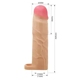 Насадка на пеніс Pretty Love Gerd Penis Extender, 19 см - мініатюра 3