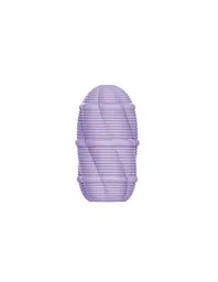 Мастурбатор міні з ребристим рельєфом Pretty Love Smooth Stripes Cupid X Egg, фіолетовий - мініатюра 2
