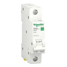Автоматичний вимикач Schneider 6кА C 1p 16А Resi9 ( R9F12116 )