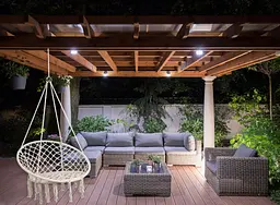 Садова гойдалка-гамак GardenLine Beige - мініатюра 5