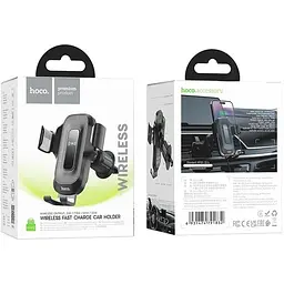 Тримач HOCO Wise wireless fast charging HW2 (air outlet) 5-15W - мініатюра 4