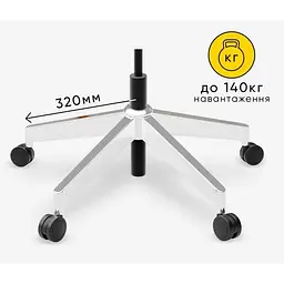 Крісло Mealux M6 Air Massage з масажним ефектом grey (HF-M6 M/G) - мініатюра 10
