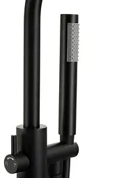 Змішувач для ванни Corsan Lugo black matt підлоговий CMB7535BL Чорний матовий - мініатюра 8