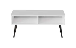 Тумба під ТВ Невада Ferrum-decor 45x100x38 Чорний метал ДСП Білий 16 мм (FRD-106725) - мініатюра 4