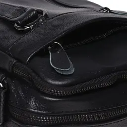 Чоловіча шкіряна сумка Borsa Leather K11169a-black - мініатюра 7