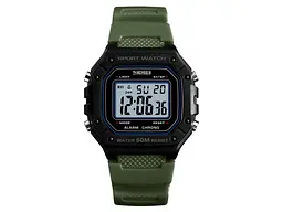 Чоловічий наручний годинник 1496AG Army Green Skmei acs0030718 - мініатюра 2