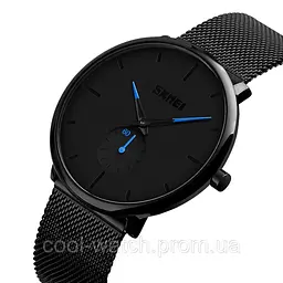 Чоловічий наручний годинник Skmei 9185 design black - мініатюра 9