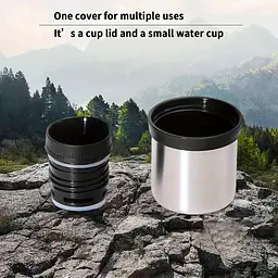 Кружка-термос Vacuum flask 970, 1400 мл · Термос туристичний з чашкою з нержавіючої сталі - мініатюра 3