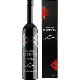 Горілка Mogutni Karpaty Класична в подарунковій коробці 40% 0.7 л