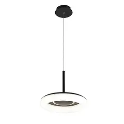 Люстра стельова LED Levistella 797MD6006 (330) BK, 44W, 3000K, чорний метал, сучасний стиль, діаметр 330 мм, три режими світла - мініатюра 2