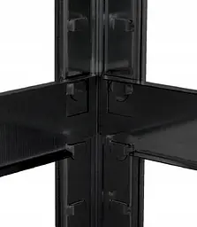 Стелаж LEOBRO Black 150 х 70 х 30 см, 175кг/полиця, 5 полиць (LB-R117) - мініатюра 4