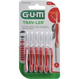 Щетка для межзубных промежутков GUM TravLer 0.8 мм 6 шт.