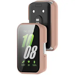Чохол-накладка DK для Samsung Galaxy Fit3 (R390) Пластик Gloss Glass Full Cover (pink) - мініатюра 2