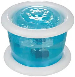 Поилка-фонтан для собак и котов Trixie Drinking Fountain Bubble Stream пластиковый сине-белый 3л 25х16см TX-24464