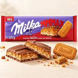 Шоколад Milka MMMAX Cranch Biscoff 275 г