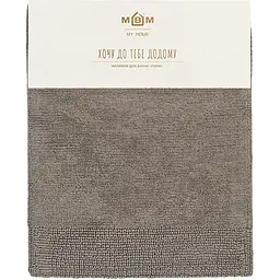 Килимок для ванної кімнати МВМ My Home Пляж 60х50 см темно-сірий (BM-03 XS DARK GRAY)