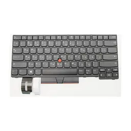 Клавіатура ноутбука Lenovo ThinkPad E480/L480 чорна з чорною, трек (A46073)