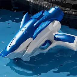 Водяний автомат DK Shark Water Gun 185-68 Blue [138760] - мініатюра 4