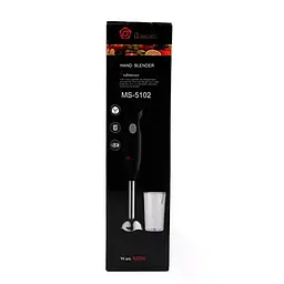 Занурювальний блендер DOMOTEC MS-5102 чорний 400 Вт • Ручний кухонний блендер з нержавіючою насадкою та мірною склянкою - мініатюра 4