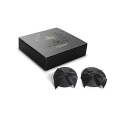 Пестіс Bijoux Indiscrets Burlesque pasties GLITTER and BOW, One size - мініатюра 3