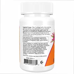 Вітамін D-3 Now Foods Vitamin D-3 50.000 IU 50 софтгель - мініатюра 2