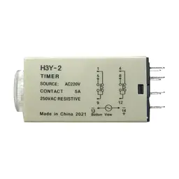 Реле часу, таймер H3Y-2 / 0-5с / 220В / 5А / на DIN-рейку