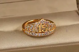 Кільце Xuping Jewelry Корона 15 р 17 золотисте